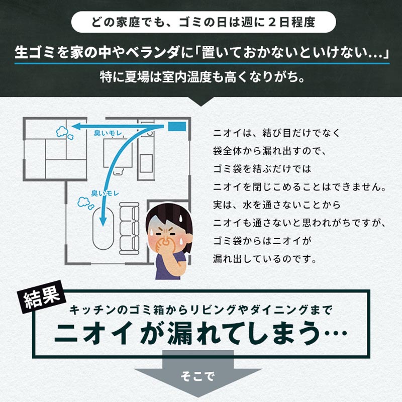 【お取り寄せ商品】エバンMP ゴミ箱 密閉プッシュペール 45L ブラック