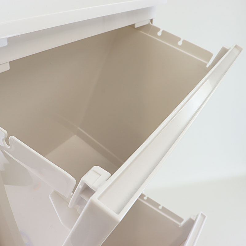 【お取り寄せ商品】分別ペダル 2段ワイド 40L