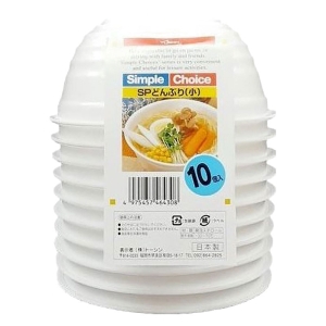 どんぶり(小) 10P 白