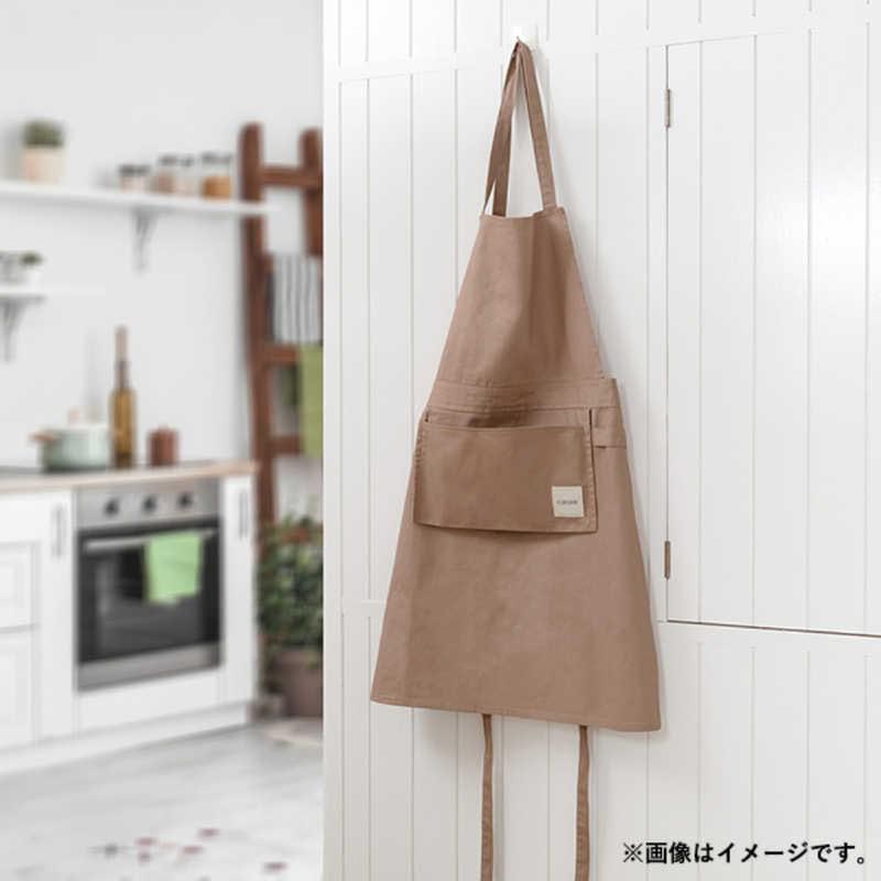 carote コンパクトに収納できる バッククロスエプロン ブラウン