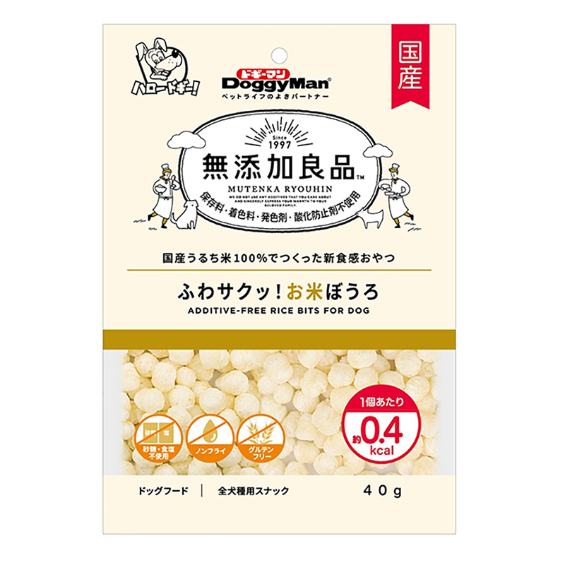 無添加良品 ふわサクッ!お米ぼうろ 40g