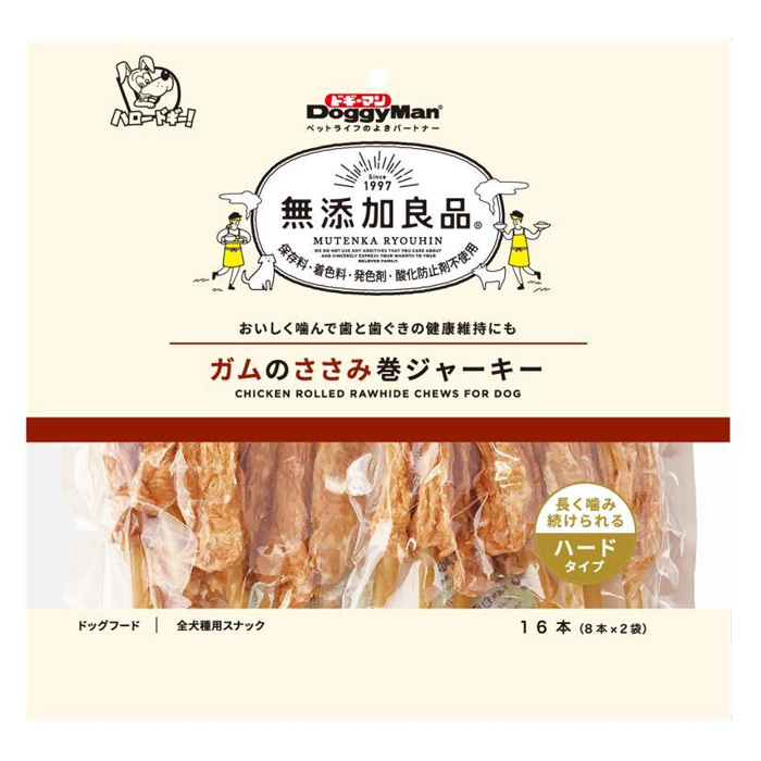 無添加良品 ガムのささみ巻ジャーキー ( 16本入 )