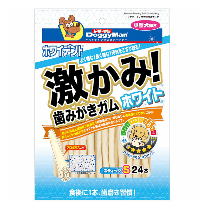 ホワイデント 激かみ！歯みがきガム ホワイト スティックS 24本