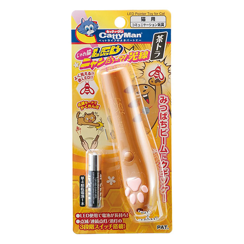 じゃれ猫 LEDニャンだろ～?!光線 茶トラ 1個
