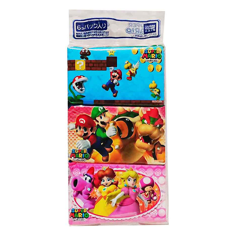 ポケットティッシュスーパーマリオ 6個パック