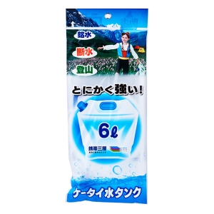 プラテック水缶 折りたたみ水タンク 6L
