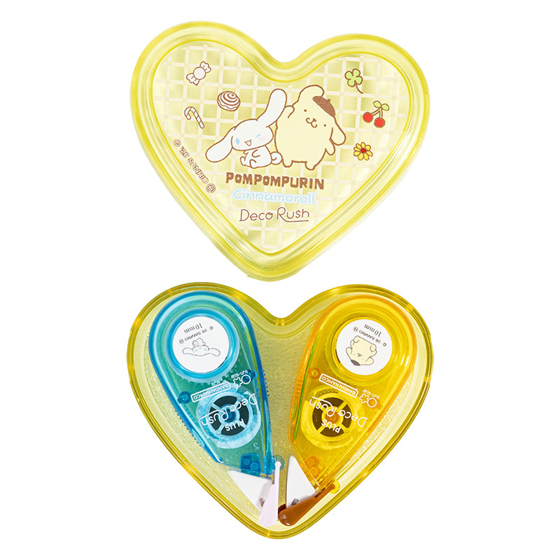 デコラッシュ ハートケースセット ポムポムプリン&シナモロール 10mm幅