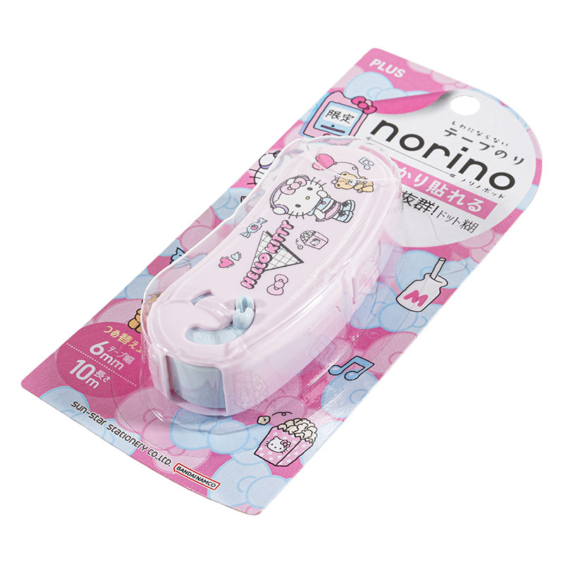 しわにならない テープのり ノリノポッド ハローキティ つめ替え式 幅6mm×10m