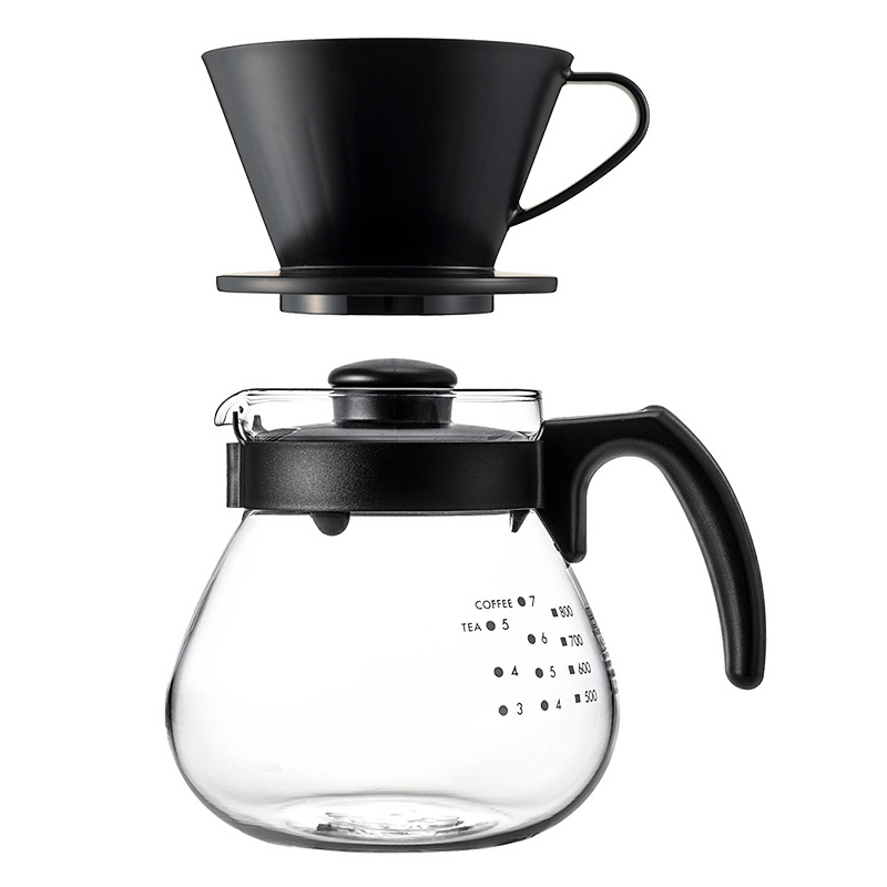 テコ ドリッパーセット 1000ml TCDN-100-B ブラック