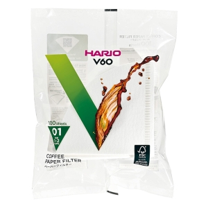 V60 ペーパーフィルター01W 1～2杯用 VCF-01-100W ホワイト