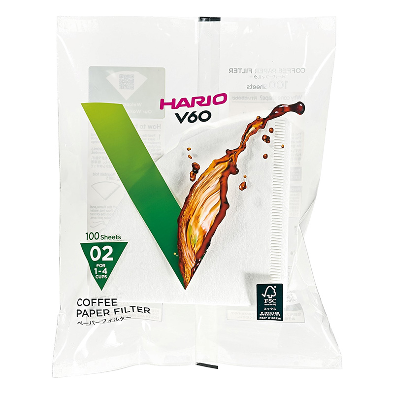 V60 ペーパーフィルター02W 1～4杯用 ホワイト