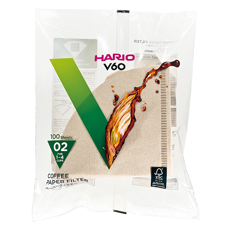 V60 ペーパーフィルター02M 1～4杯用 ブラウン