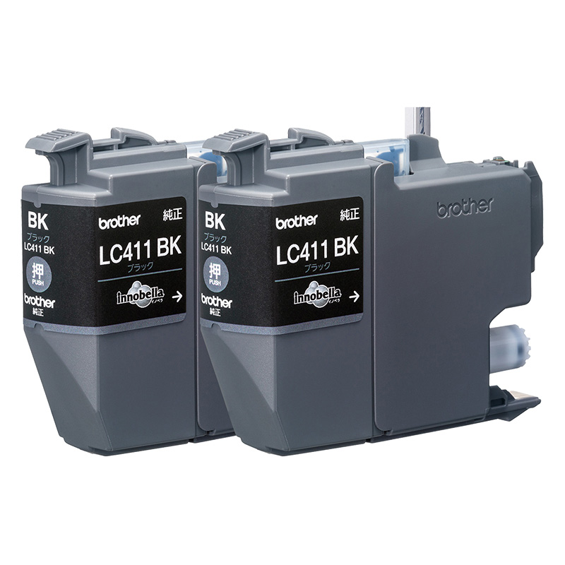 純正インクカートリッジ 2本パック ブラック LC411BK-2PK