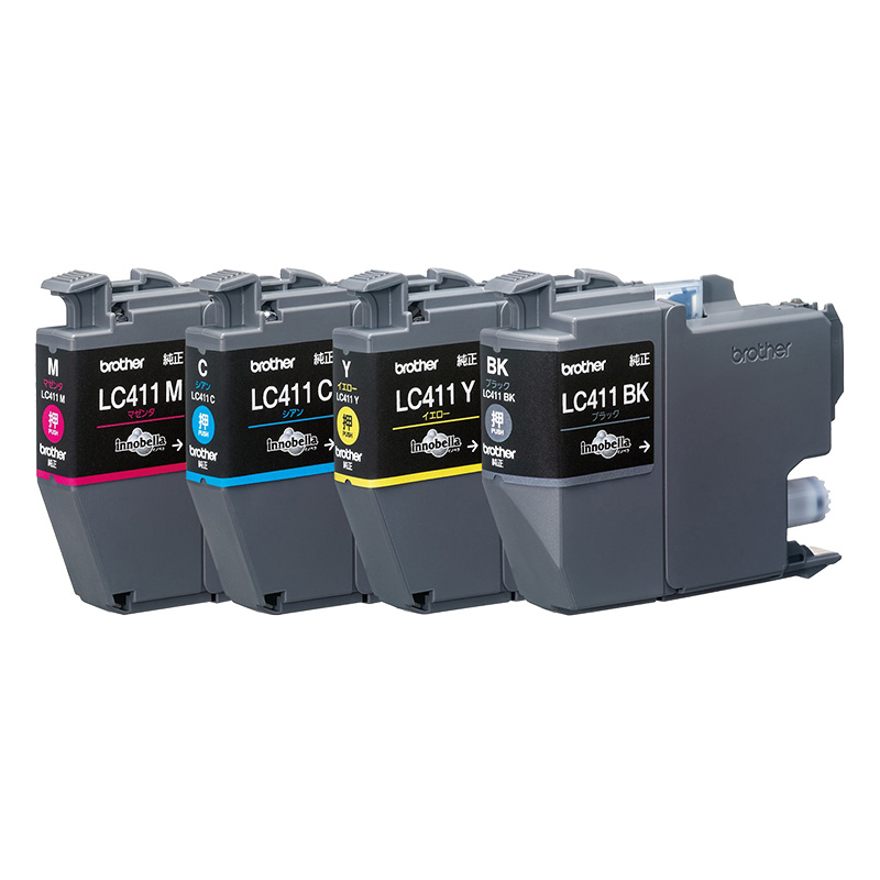 純正インクカートリッジ 4色パック LC411-4PK