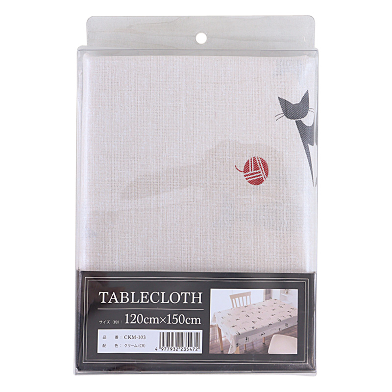 テーブルクロス 120×150 クリーム CKM-103