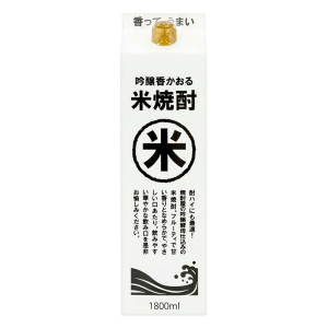 吟醸香かおる 米焼酎 25度 パック 1.8L