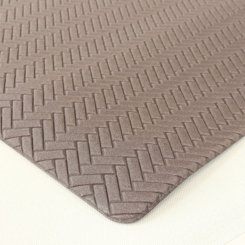 ズボラキッチンマット 奥行ワイドサイズ 60×240cm ブラウン