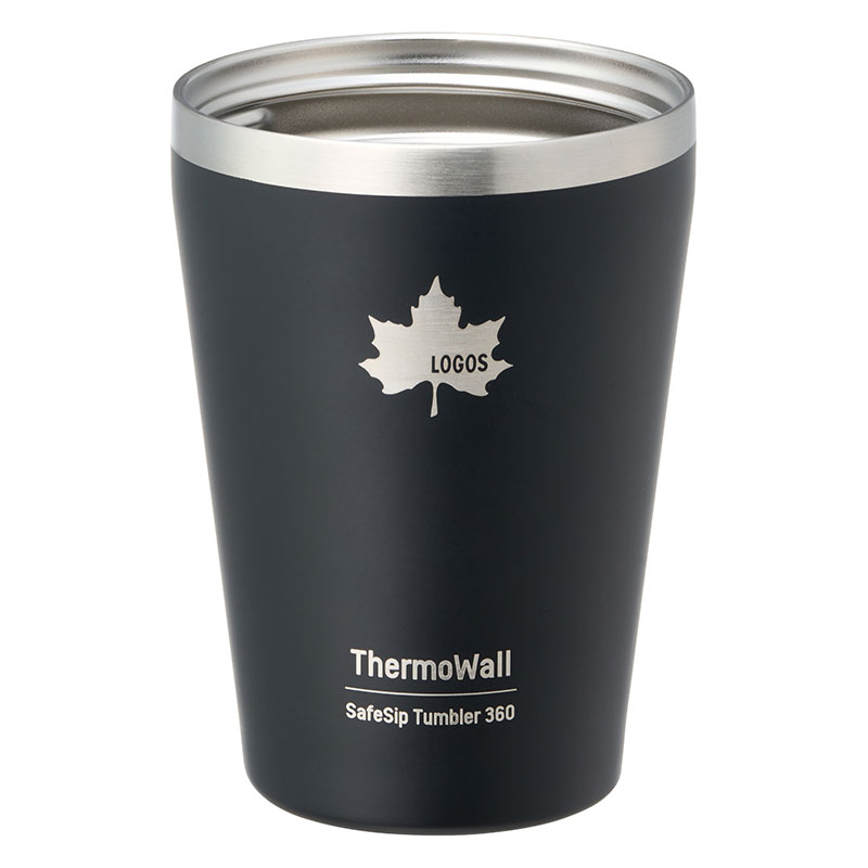 【お取り寄せ商品】ThermoWall 真空断熱タンブラー 360 ブラック