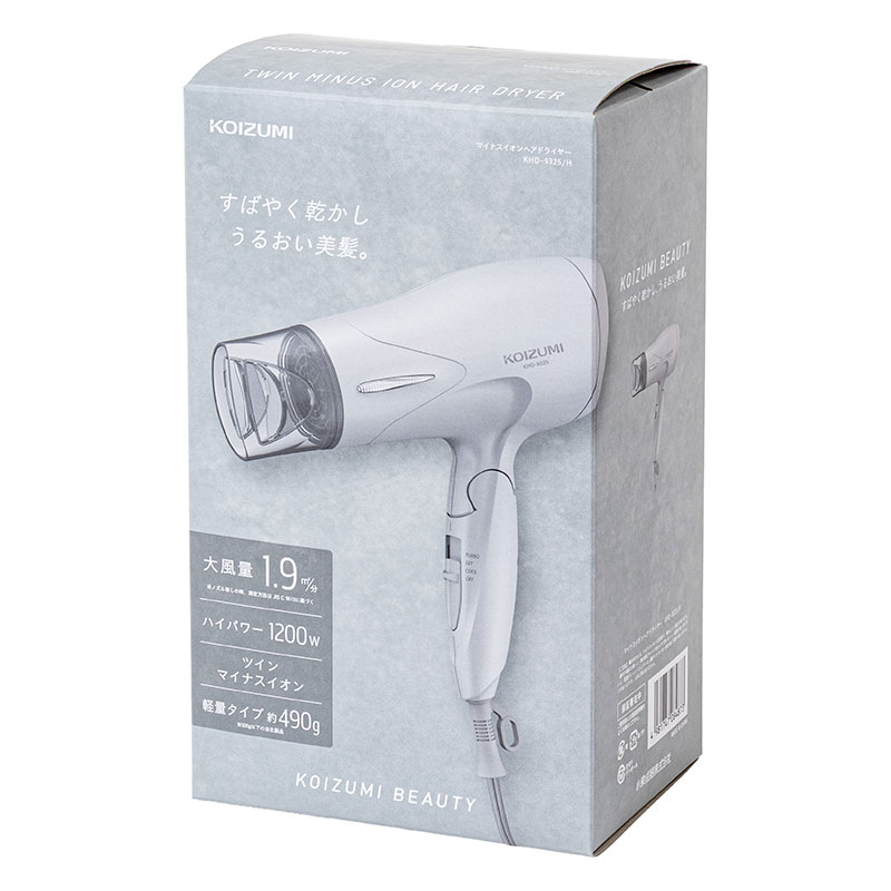 マイナスイオンヘアドライヤー KHD-9325H