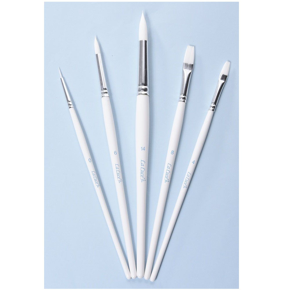 ホワイトナイロン画筆セット 5本セット