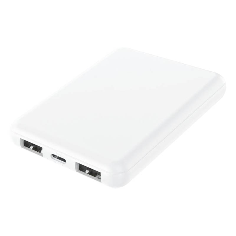 発火しにくい超安全設計 準固体リチウムイオン モバイルバッテリー 5000mAh ホワイト HD4-SSMBTC5WH