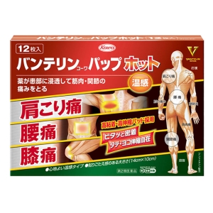【第2類医薬品】バンテリンコーワパップホット 12枚入