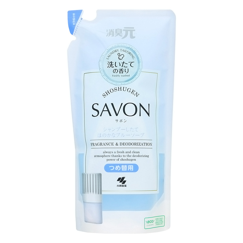 消臭元 SAVON詰替 ほのかなブルーソープ 400ml