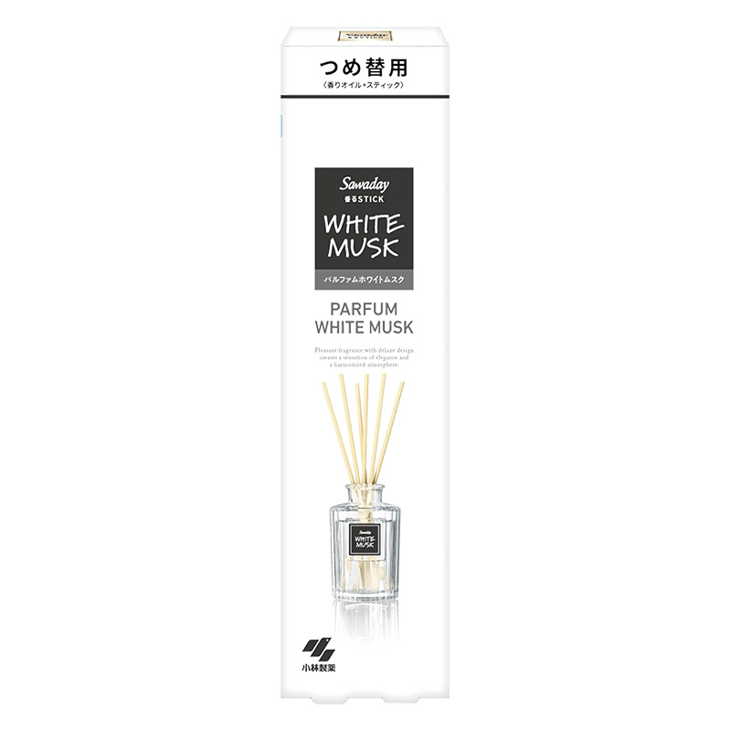 芳香剤 Sawaday香るStick パルファム 詰替 ホワイトムスク 70ml