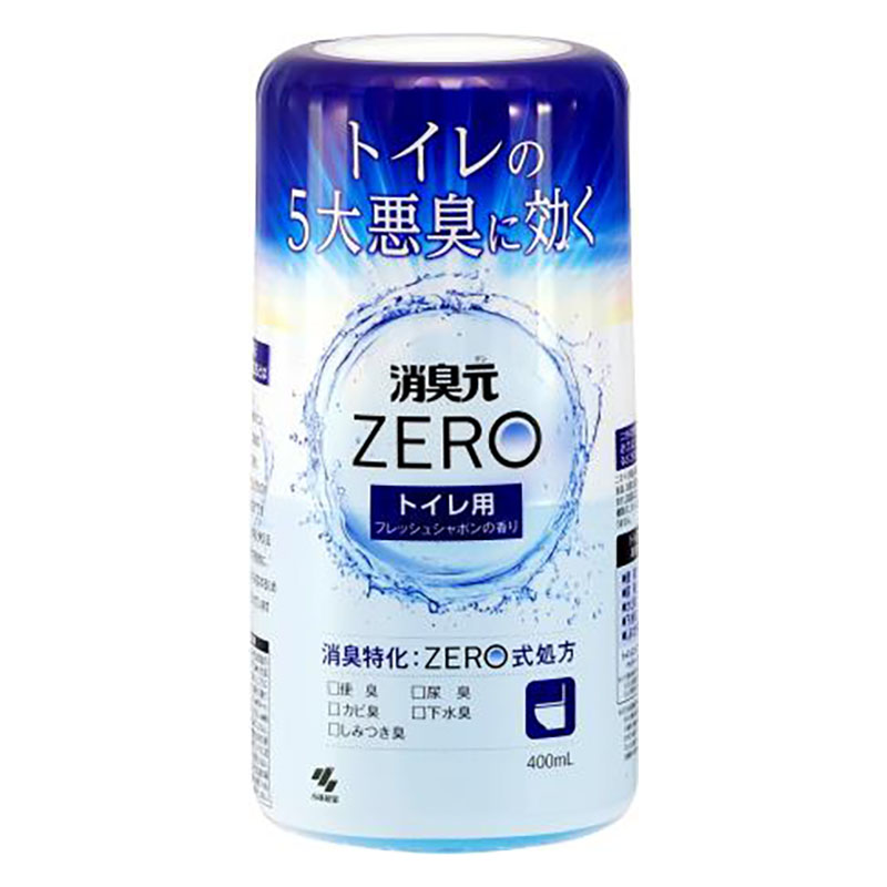 消臭元ZERO トイレ用 フレッシュシャボンの香り 本体 400ml