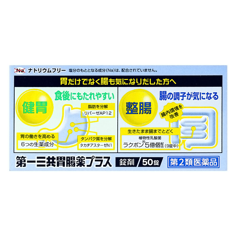 【第2類医薬品】第一三共胃腸薬プラス錠剤 50錠