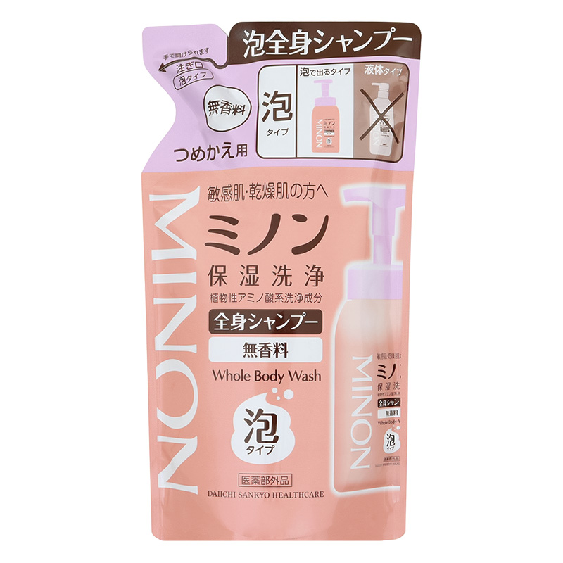 ミノン 全身シャンプー 泡タイプ 詰替【医薬部外品】 400ml