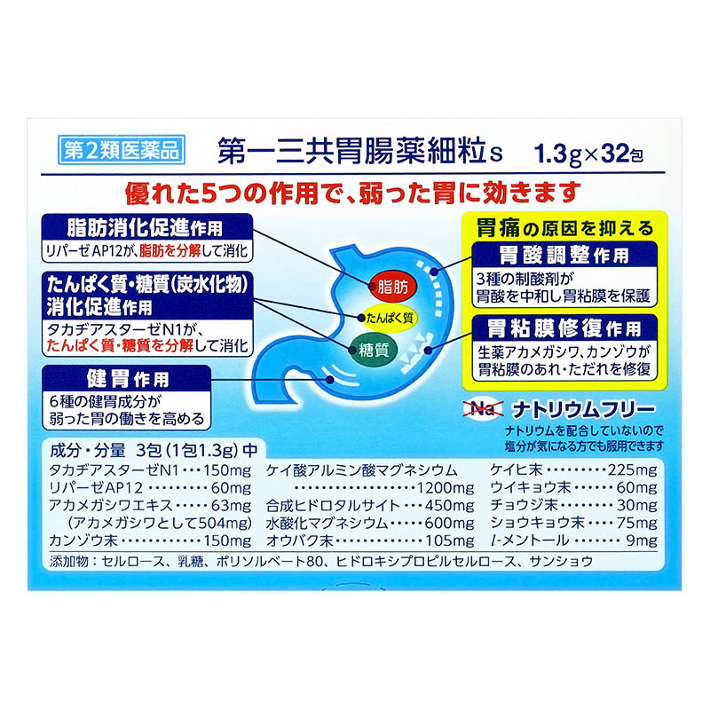 【第2類医薬品】第一三共胃腸薬細粒s 32包