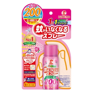蚊がいなくなるスプレー 200回 ローズ 45ml