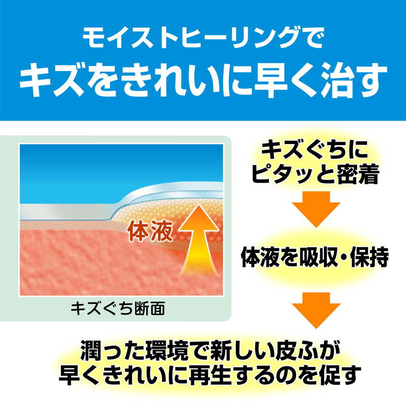 絆創膏 ケアリーヴ 治す力 防水タイプ ジャンボ 4枚
