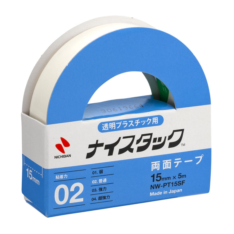ナイスタック 両面テープ 透明プラスチック用 15mm×5m