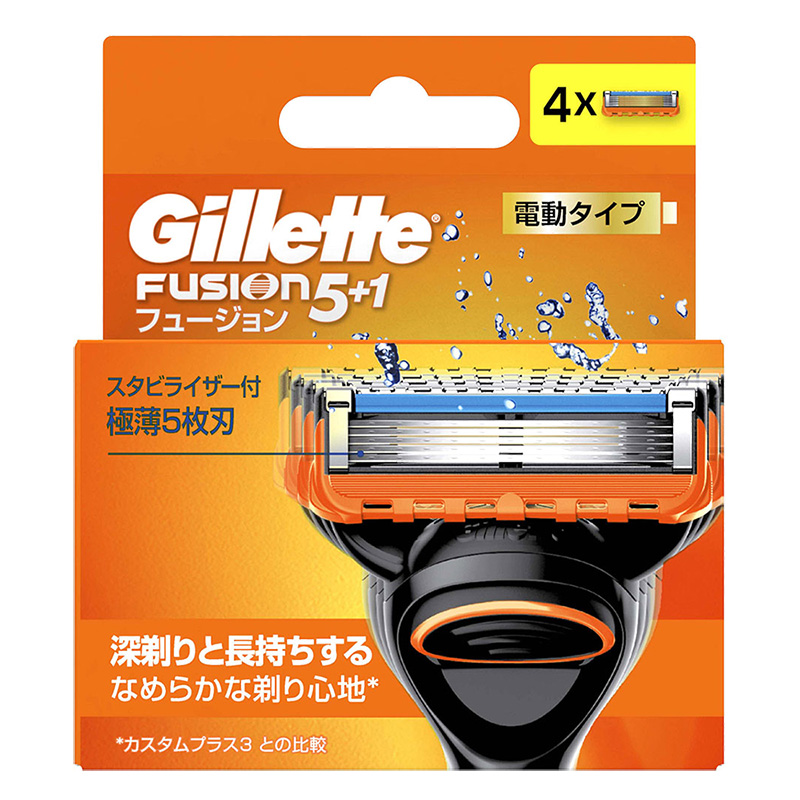 Gilletteジレット フュージョン 電動タイプ 替刃 4個入