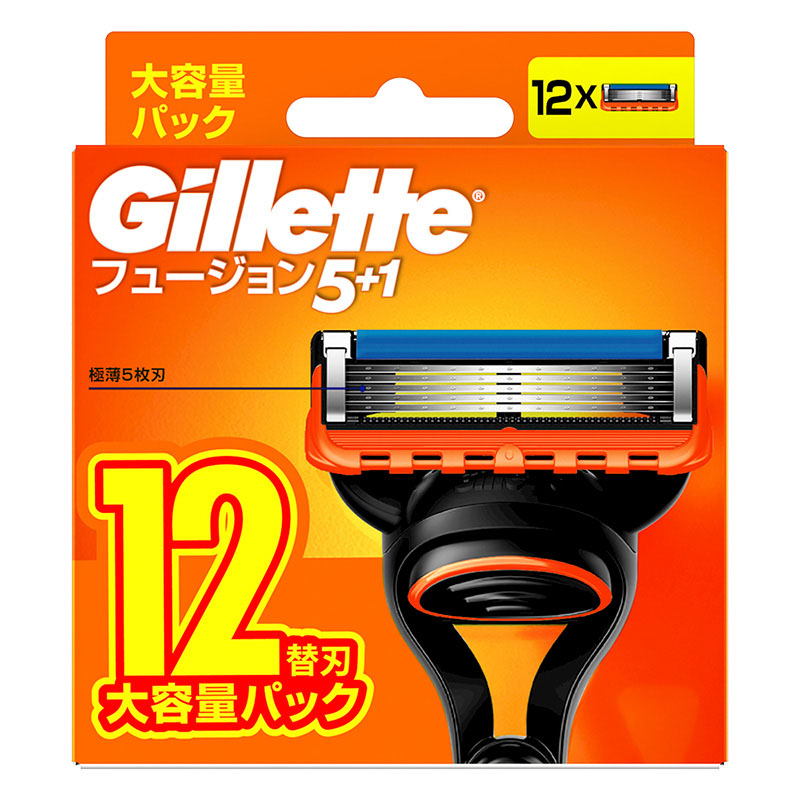 Gilletteジレット フュージョン マニュアル 替刃12枚入