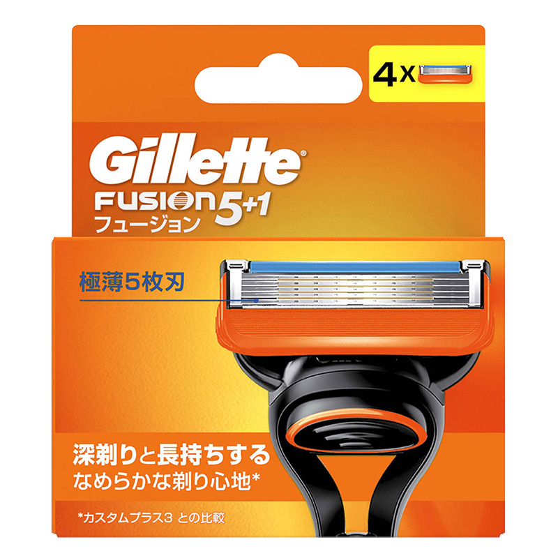 Gilletteジレット フュージョン 替刃 4個入