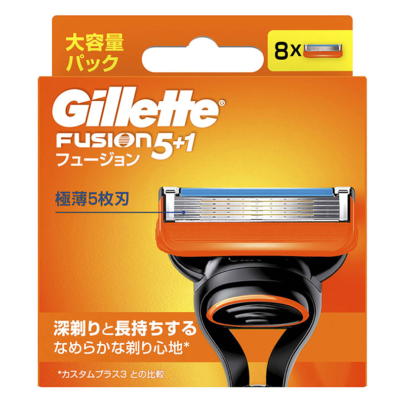 Gilletteジレット フュージョン 替刃 8個入
