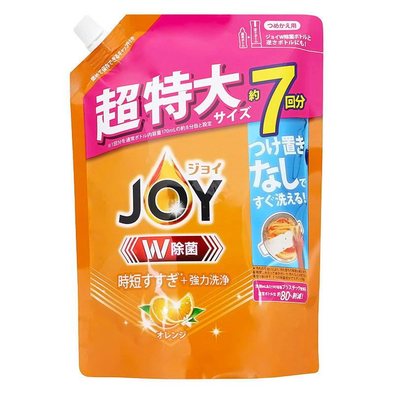 除菌ジョイコンパクト オレンジの香り 超特大 つめかえ用 910ml