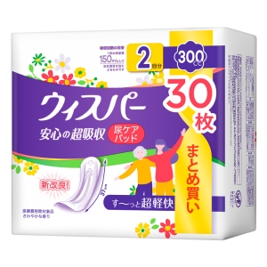 ウィスパー 安心の超吸収 吸水ケア 尿もれパッド （30枚）