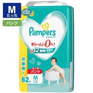 パンパース さらさらケア【パンツ Mたっち 62枚(6～12kg)】