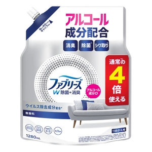ファブリーズ W除菌+消臭 アルコール成分＋ 詰替 4回分 1280ml