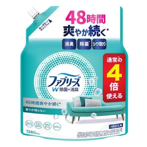 ファブリーズ W除菌+消臭 香りが残らない 詰替 4回分 1280ml