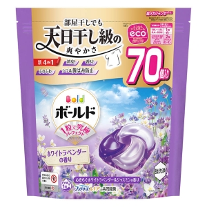ボールドジェルボール4D 心安らぐホワイトラベンダー&ジャスミンの香り つめかえ超メガジャンボサイズ 70個入