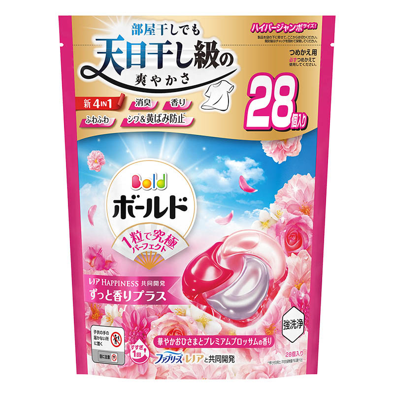 ボールドジェルボール4D 華やかプレミアムブロッサムの香り 詰替 ハイパージャンボサイズ 28個