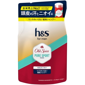 h&s for menゴールド 2in1 シャンプー スポーツ 詰替 300g