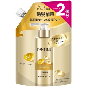 パンテーン エクストラダメージリペア 美容液ヘアミルク (洗い流さないトリートメント) 詰め替え 250ml