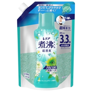 レノア煮沸消臭抗菌ビーズ 太陽とフレッシュグリーンの香り 詰替超特大 1410ml
