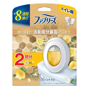 ファブリーズ トイレ用 消臭成分最高レベル フレッシュ・シトラス 2回分(本体+詰替)
